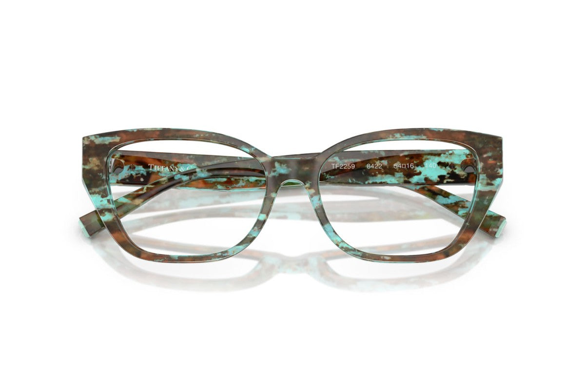 OCCHIALE DA VISTA DONNA | TIFFANY TF 2259 - 8422 AVANA TIFFANY BLU - CALIBRO 52