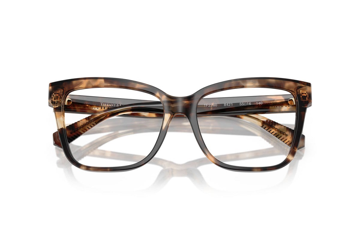 OCCHIALE DA VISTA DONNA | TIFFANY TF 2260 - 8421 AVANA MARRONE MACULATO - CALIBRO 53