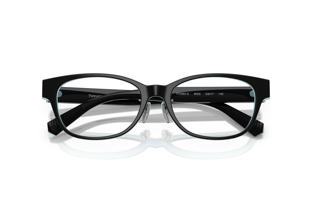 OCCHIALE DA VISTA DONNA | TIFFANY TF 2263D - 8055 NERO SU BLU TIFFANY - CALIBRO 53