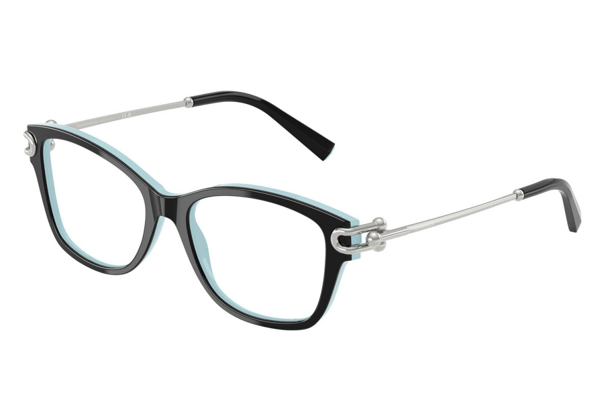 OCCHIALE DA VISTA DONNA | TIFFANY TF 2266 - 8055 NERO SU BLU TIFFANY - CALIBRO 51