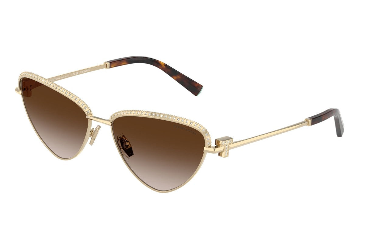 OCCHIALE DA SOLE DONNA | TIFFANY TF 3107KB - 62123B PLACCATO ORO PALLIDO - CALIBRO 59