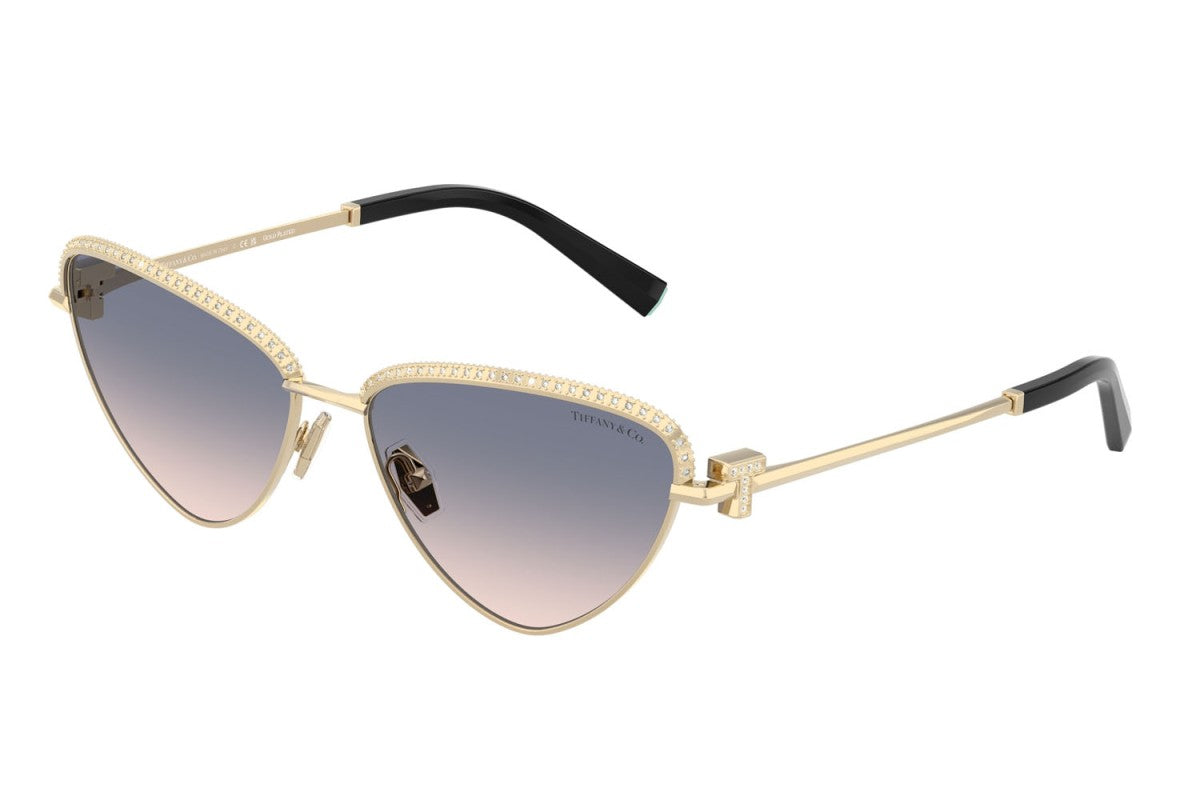 OCCHIALE DA SOLE DONNA | TIFFANY TF 3107KB - 622116 PLACCATO ORO PALLIDO - CALIBRO 59