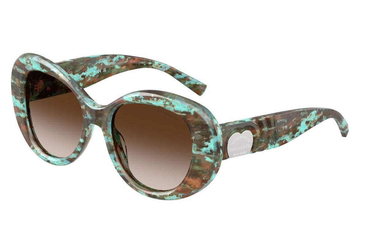 OCCHIALE DA SOLE DONNA | TIFFANY TF 4228 - 84223B AVANA TIFFANY BLU - CALIBRO 52