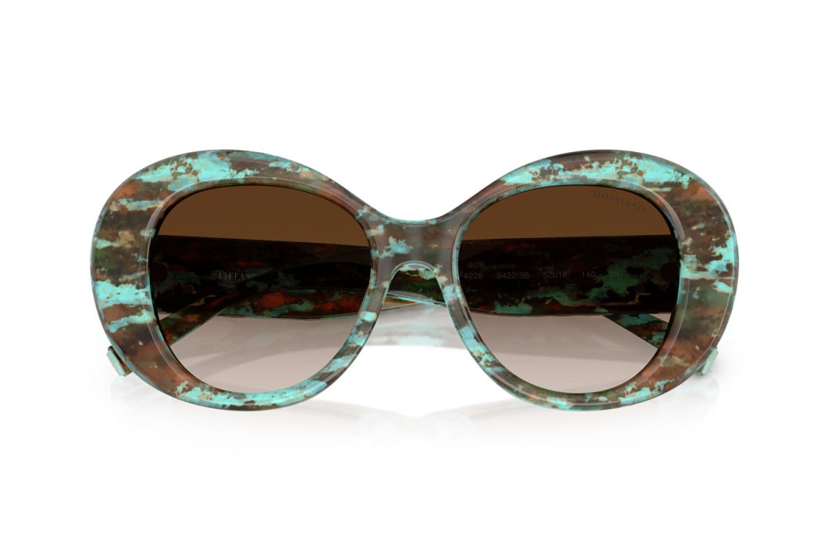 OCCHIALE DA SOLE DONNA | TIFFANY TF 4228 - 84223B AVANA TIFFANY BLU - CALIBRO 52