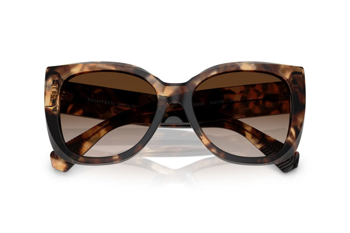 OCCHIALE DA SOLE DONNA | TIFFANY TF 4229 - 84213B AVANA MARRONE MACULATO - CALIBRO 55