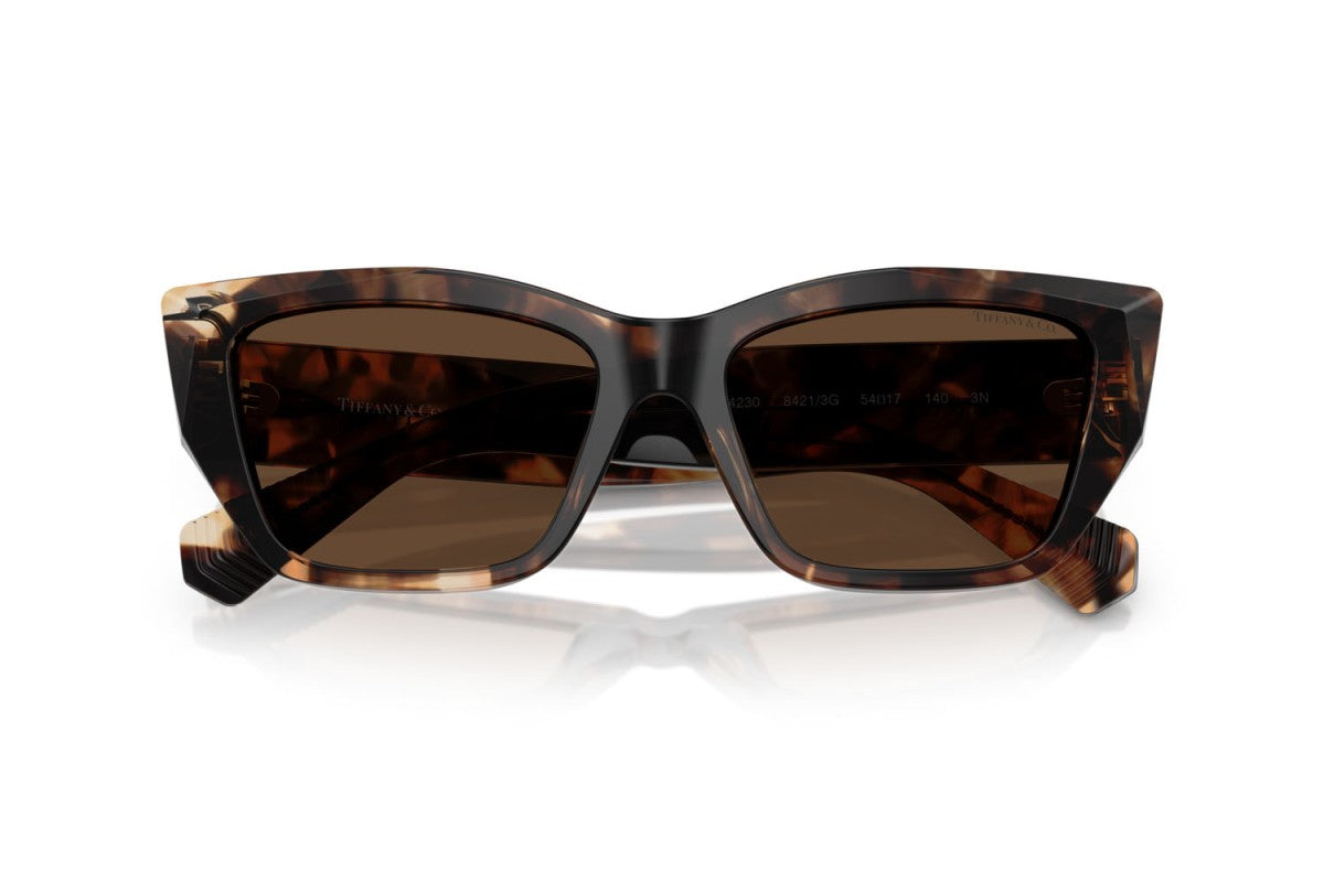 OCCHIALE DA SOLE DONNA | TIFFANY TF 4230 - 84213G AVANA MARRONE MACULATO - CALIBRO 54
