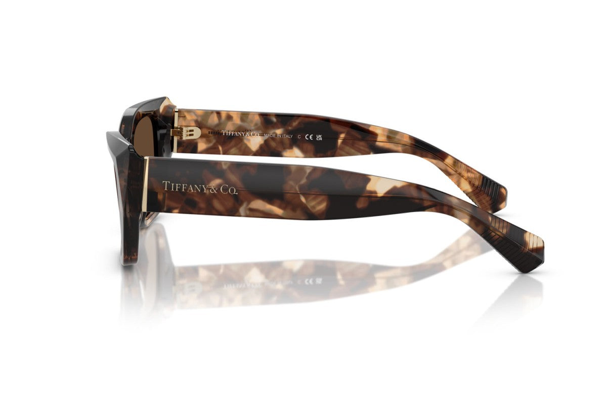 OCCHIALE DA SOLE DONNA | TIFFANY TF 4230 - 84213G AVANA MARRONE MACULATO - CALIBRO 54