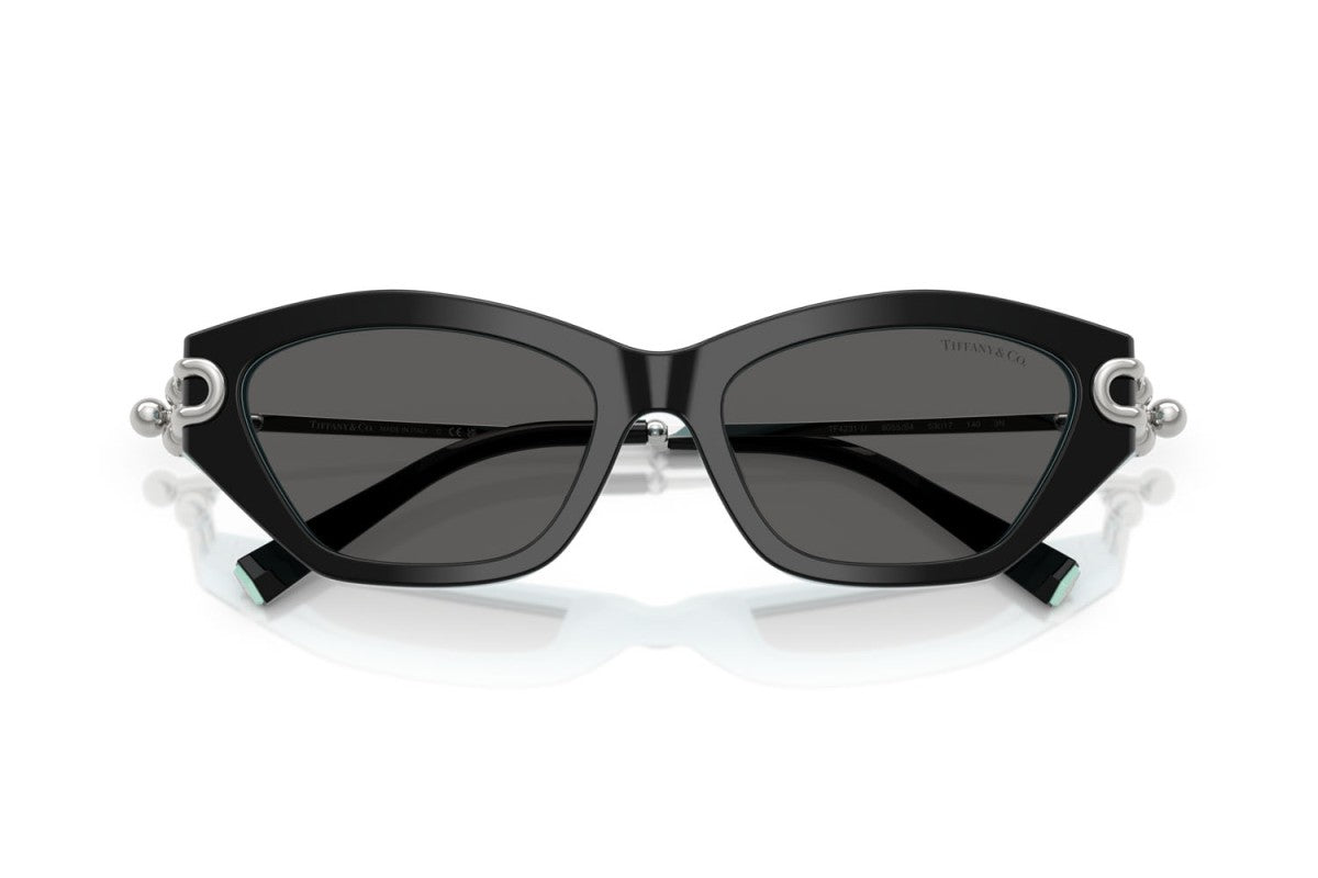 OCCHIALE DA SOLE DONNA | TIFFANY TF 4231U - 8055S4 NERO SU BLU TIFFANY - CALIBRO 53