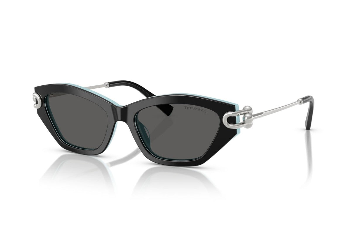 OCCHIALE DA SOLE DONNA | TIFFANY TF 4231U - 8055S4 NERO SU BLU TIFFANY - CALIBRO 53