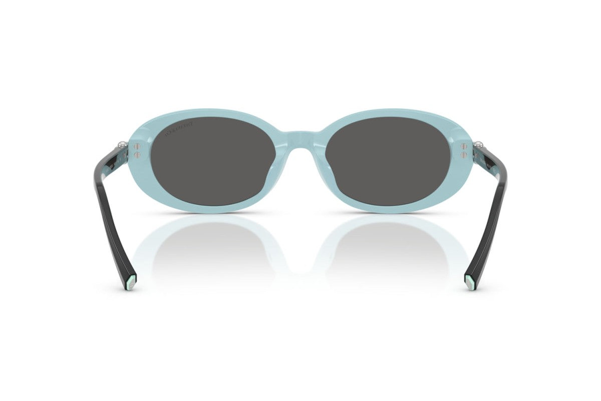 OCCHIALE DA SOLE DONNA | TIFFANY TF 4242D - 8055S4 NERO SU BLU TIFFANY - CALIBRO 54