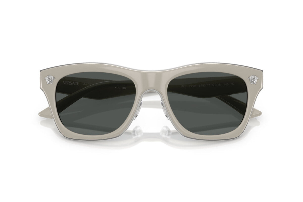 VERSACE - 549387 GRIGIO CHIARO | OCCHIALE DA SOLE UOMO - VE 2272 CALIBRO 53