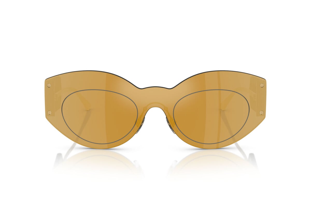 VERSACE - 10027P SPECCHIO MARRONE ORO | OCCHIALE DA SOLE DONNA - VE 2276 CALIBRO 44