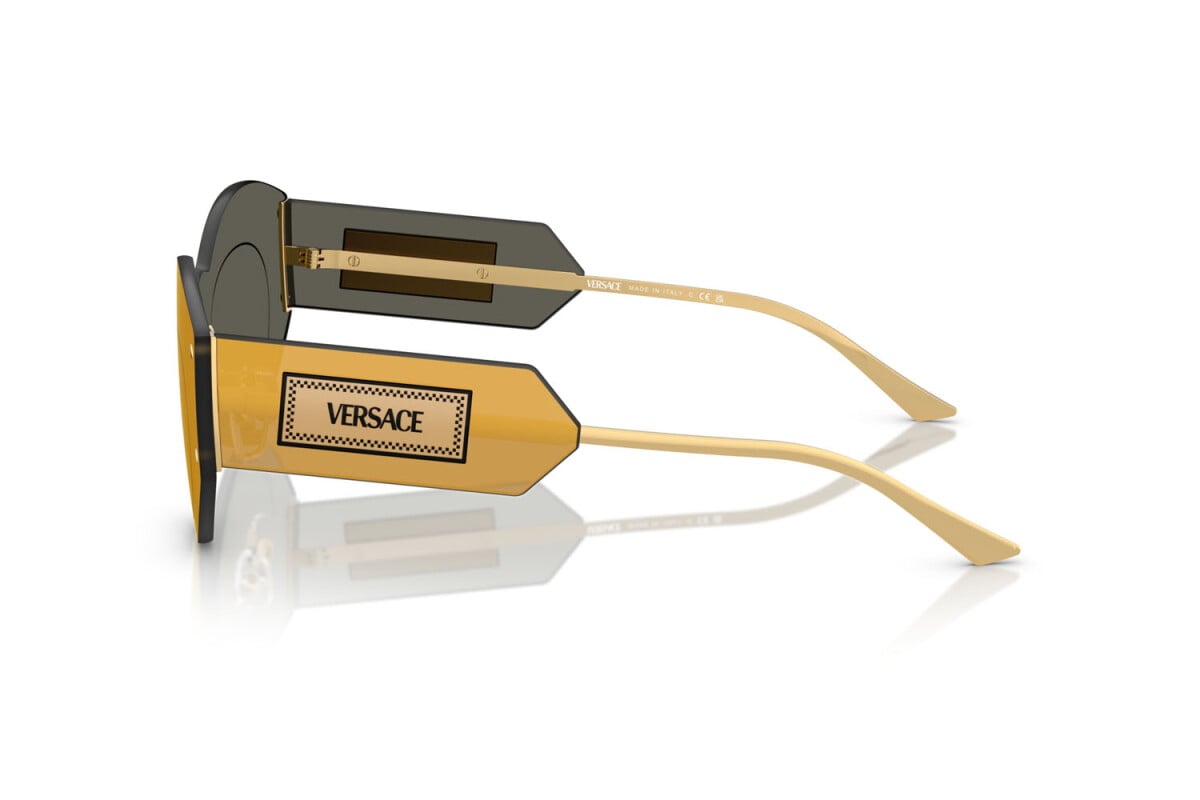 VERSACE - 10027P SPECCHIO MARRONE ORO | OCCHIALE DA SOLE DONNA - VE 2276 CALIBRO 44