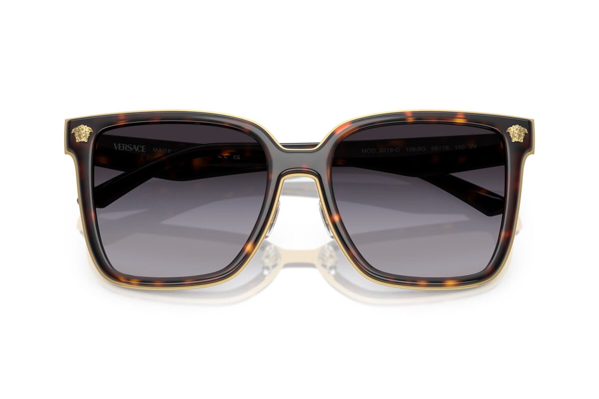 VERSACE - 108/8G L'AVANA | OCCHIALE DA SOLE DONNA - VE 2278D CALIBRO 58