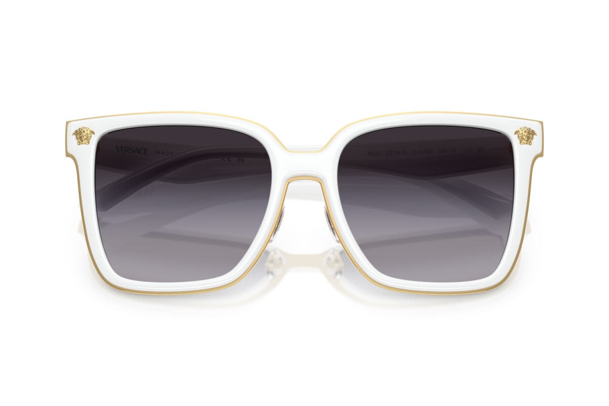 VERSACE - 314/8G BIANCO | OCCHIALE DA SOLE DONNA - VE 2278D CALIBRO 58