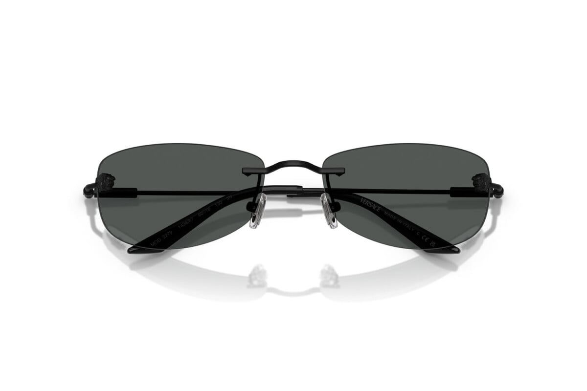 VERSACE - 143687 NERO OPACO | OCCHIALE DA SOLE UOMO - VE 2279 CALIBRO 60