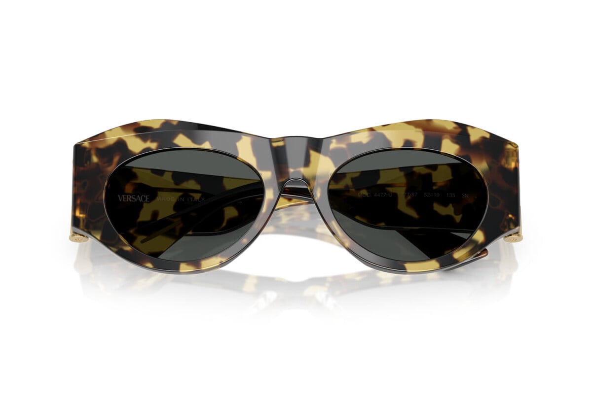 VERSACE - 777/87 MARRONE GIALLO AVANA | OCCHIALE DA SOLE DONNA - VE 4477U CALIBRO 52