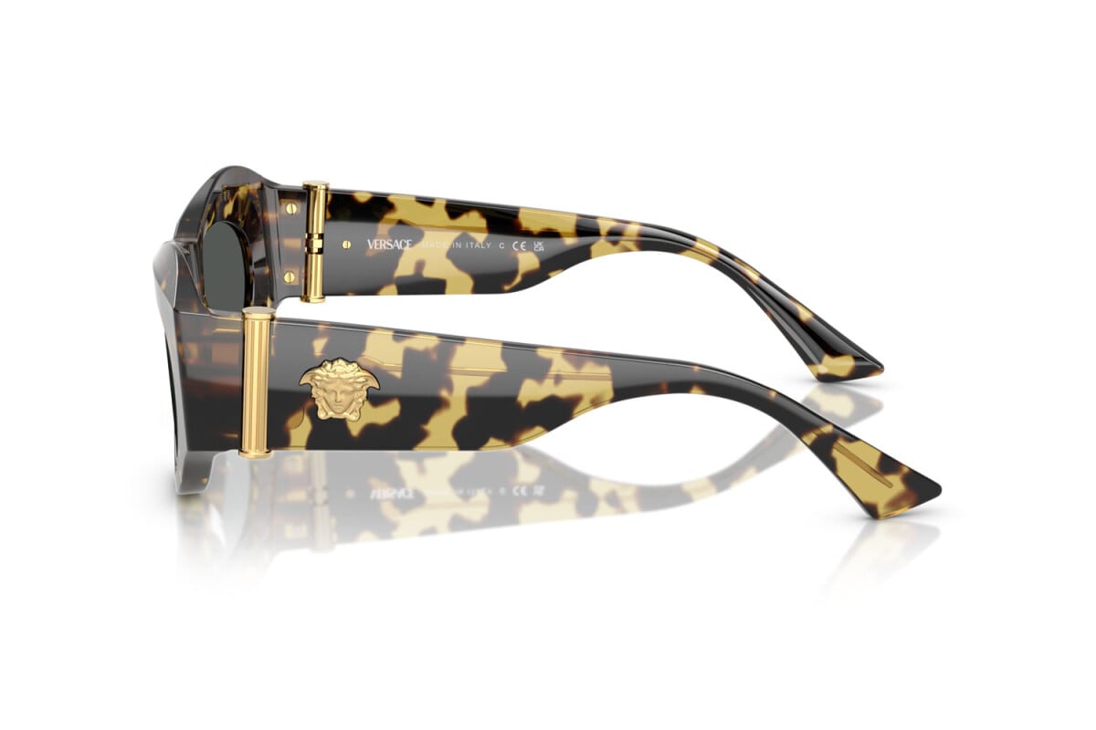 VERSACE - 777/87 MARRONE GIALLO AVANA | OCCHIALE DA SOLE DONNA - VE 4477U CALIBRO 52