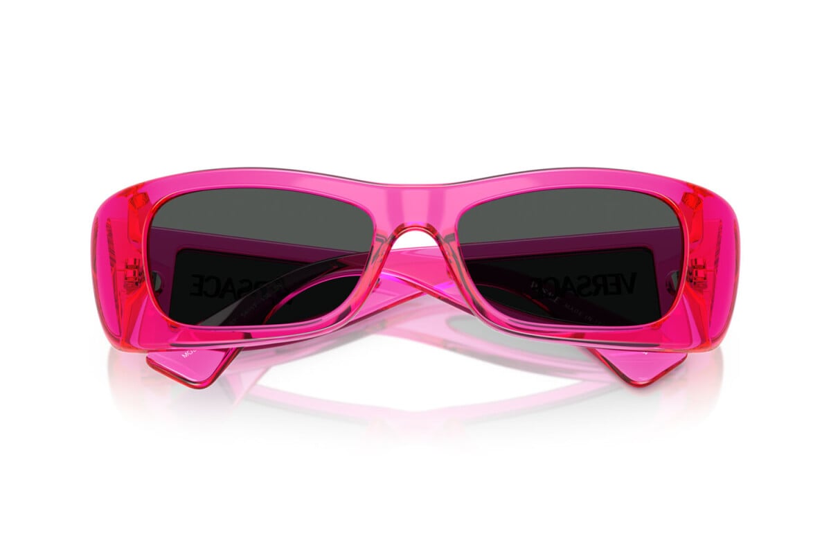 VERSACE - 543487 FUCSIA FLUO TRASPARENTE | OCCHIALE DA SOLE DONNA - VE 4481 CALIBRO 54