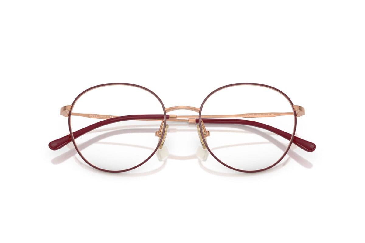 VOGUE - 5194 TOP BORDEAUX/ORO ROSA | OCCHIALE DA VISTA DONNA - VO 4280T TAGLIA 51