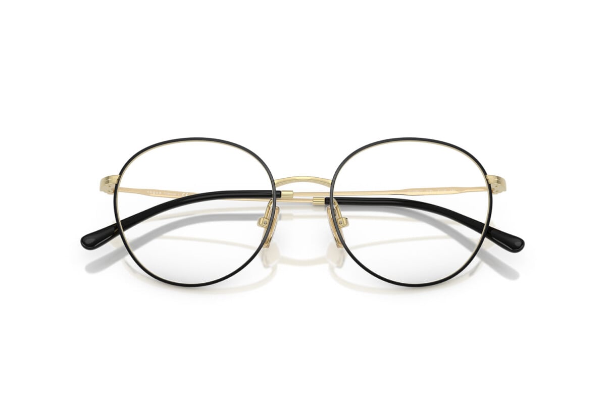 VOGUE - 5195 TOP NERO/ORO CHIARO | OCCHIALE DA VISTA DONNA - VO 4280T TAGLIA 51