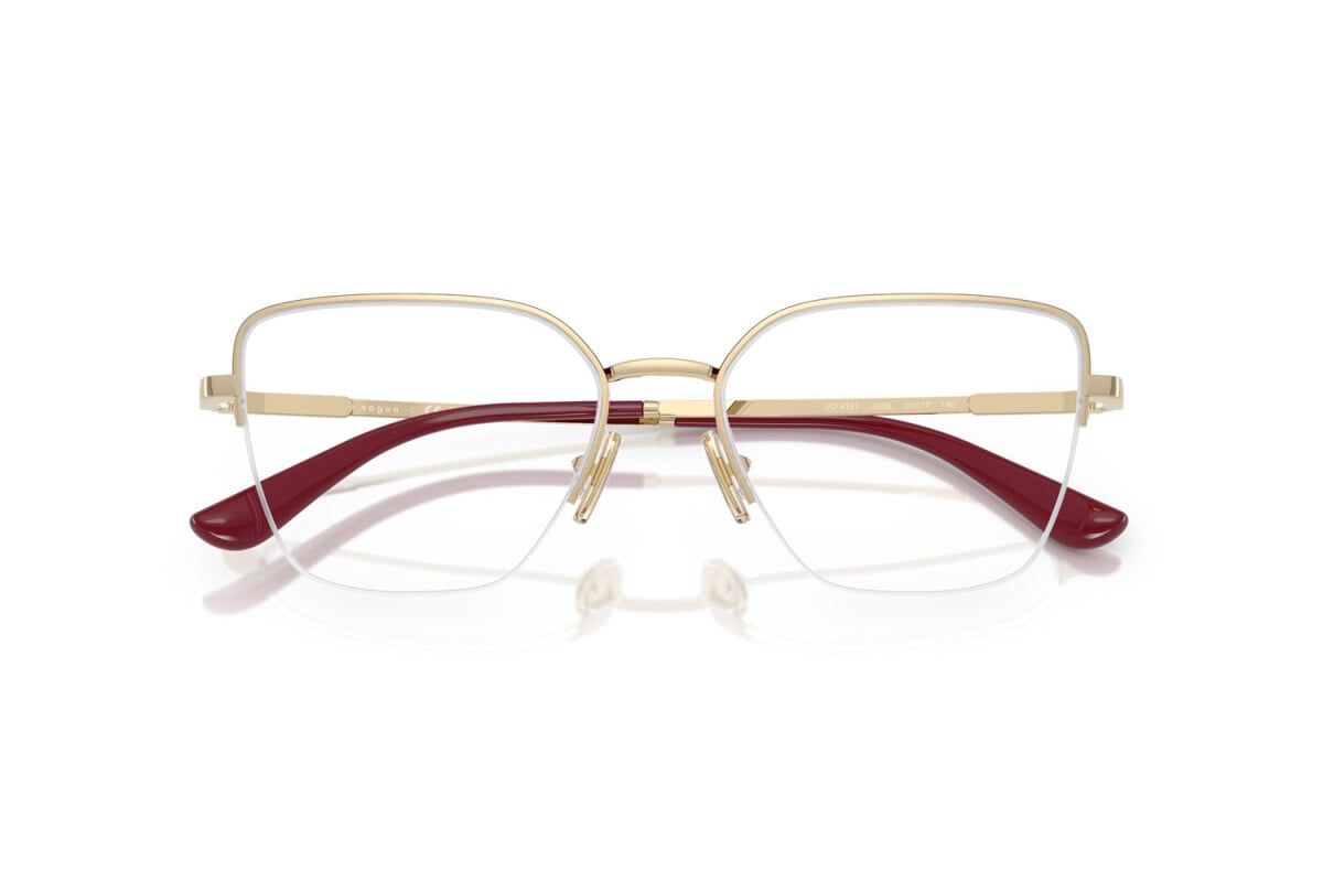 VOGUE - 5208 ORO PALLIDO/BORDEAUX SUPERIORE | OCCHIALE DA VISTA DONNA - VO 4331 TAGLIA 51