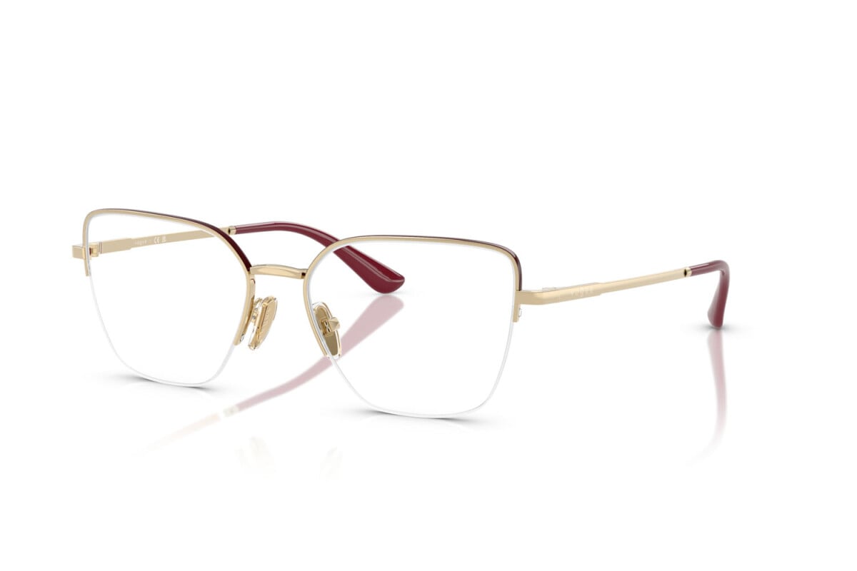 VOGUE - 5208 ORO PALLIDO/BORDEAUX SUPERIORE | OCCHIALE DA VISTA DONNA - VO 4331 TAGLIA 51