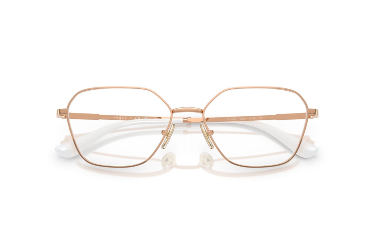 VOGUE - 5209 ORO ROSA/TOP BIANCO | OCCHIALE DA VISTA DONNA - VO 4334 TAGLIA 52