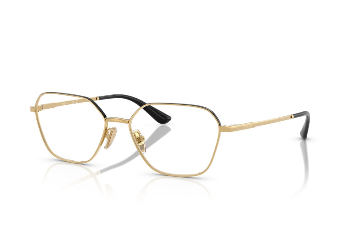 VOGUE - 5210 ORO/TOP NERO | OCCHIALE DA VISTA DONNA - VO 4334 TAGLIA 52