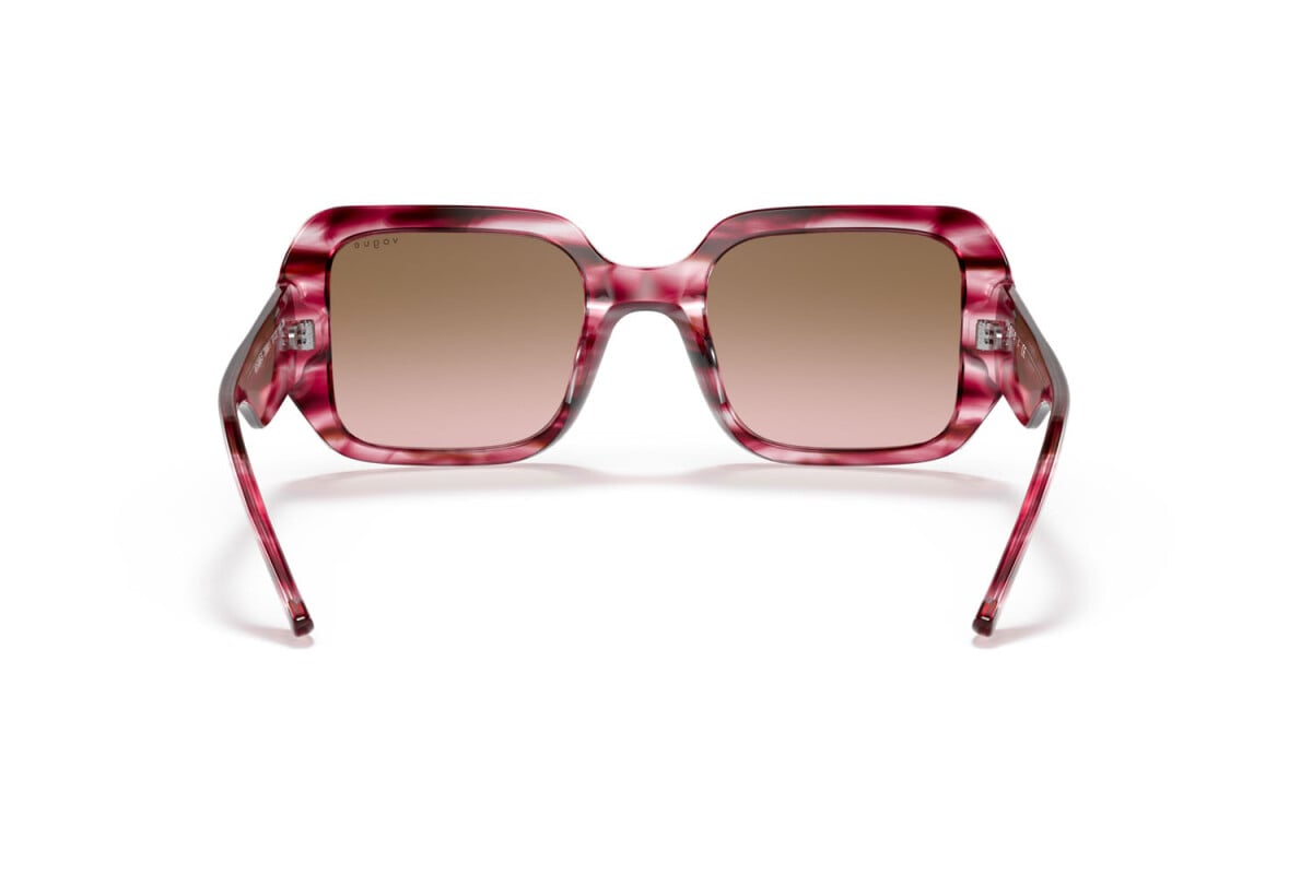VOGUE - 286911 ROSSO A STRISCE | OCCHIALE DA SOLE DONNA - VO 5369S TAGLIA 51