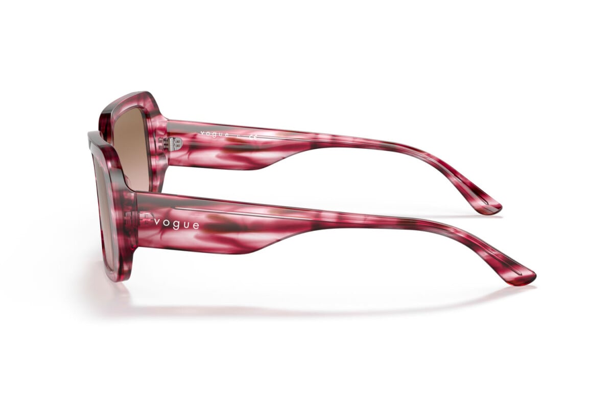 VOGUE - 286911 ROSSO A STRISCE | OCCHIALE DA SOLE DONNA - VO 5369S TAGLIA 51