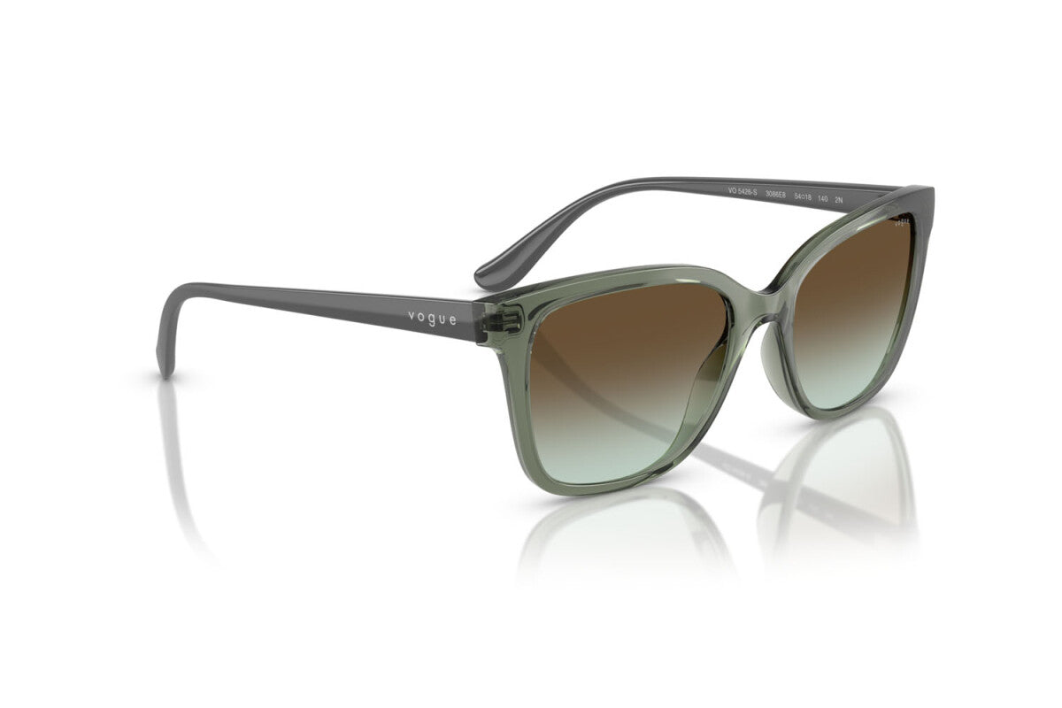 VOGUE - 3086E8 VERDE GERMANO REALE TRASPARENTE | OCCHIALE DA SOLE DONNA - VO 5426S TAGLIA 54