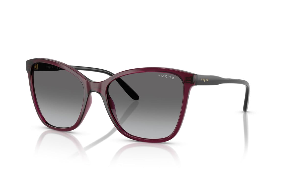 VOGUE - 298911 CILIEGIA TRASPARENTE | OCCHIALE DA SOLE DONNA - VO 5520S TAGLIA 56