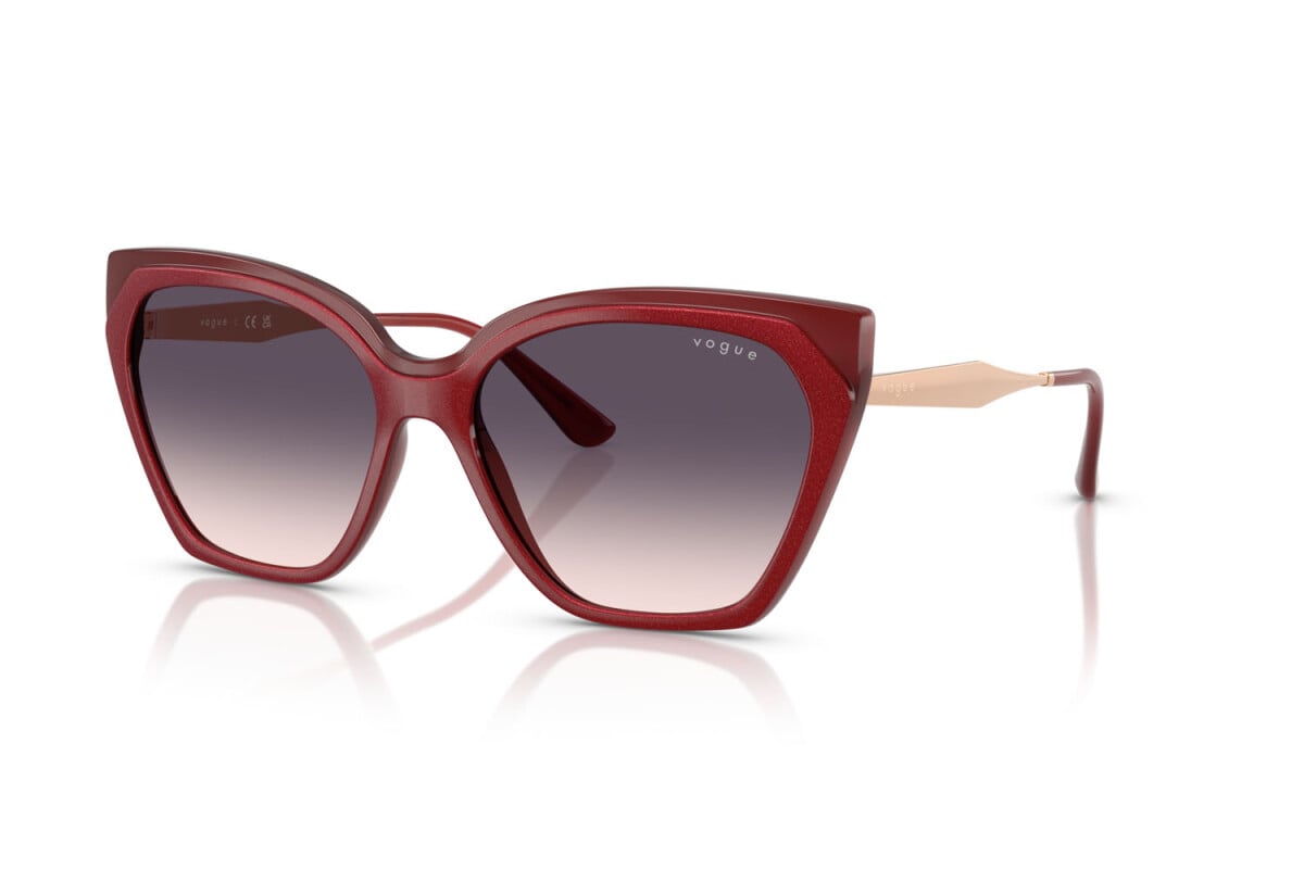 VOGUE - 322136 ROSSO SUPERIORE/ROSSO OPALE | OCCHIALE DA SOLE DONNA - VO 5521S TAGLIA 57