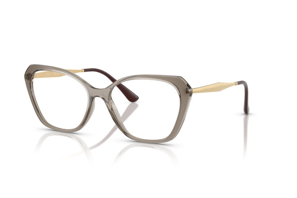 VOGUE - 3156 MARRONE TRASPARENTE | OCCHIALE DA VISTA DONNA - VO 5522 TAGLIA 54