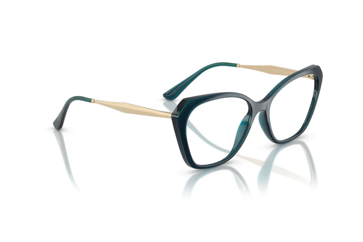 VOGUE - 3224 TOP BLU/OTTANIO TRASPARENTE | OCCHIALE DA VISTA DONNA - VO 5522 TAGLIA 52