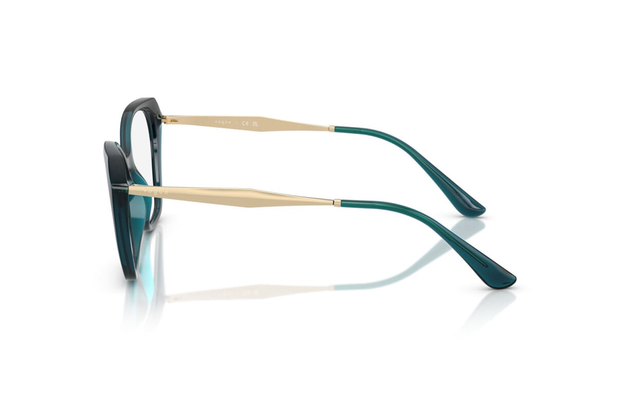 VOGUE - 3224 TOP BLU/OTTANIO TRASPARENTE | OCCHIALE DA VISTA DONNA - VO 5522 TAGLIA 52