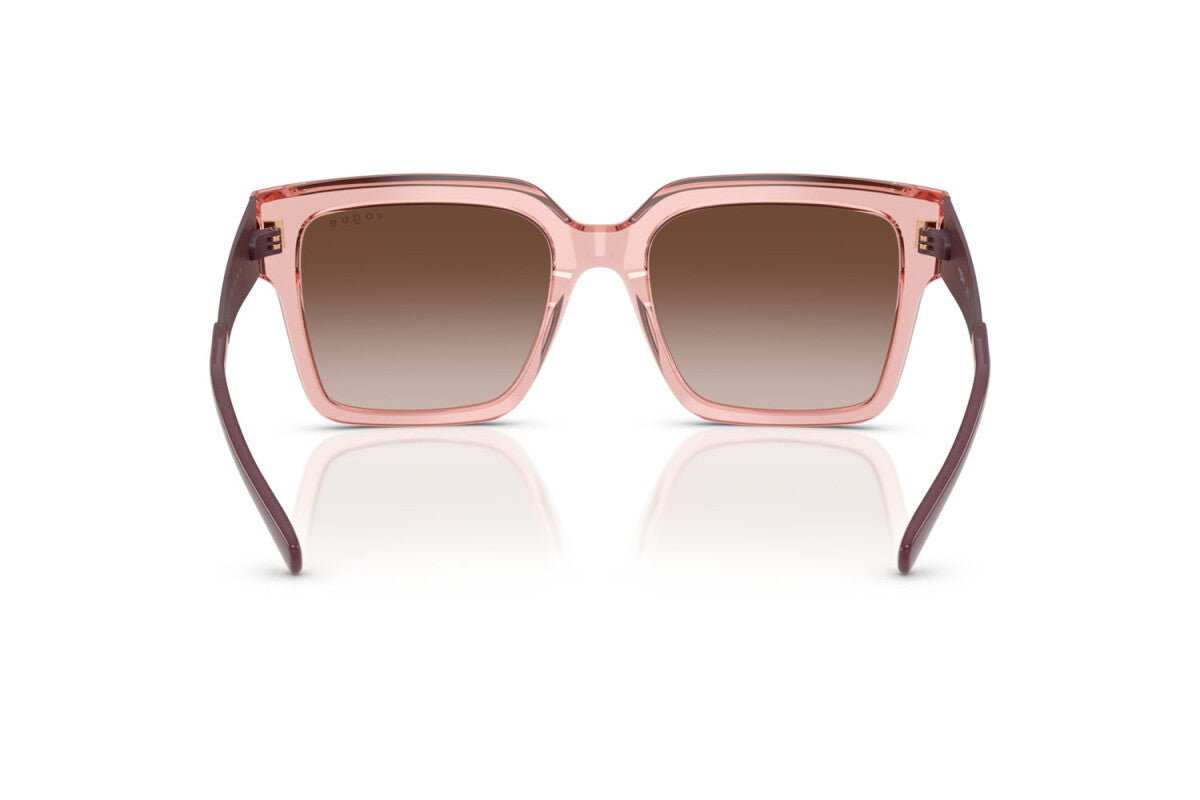 VOGUE - 286413 ROSA SCURO TRASPARENTE | OCCHIALE DA SOLE DONNA - VO 5553S TAGLIA 54