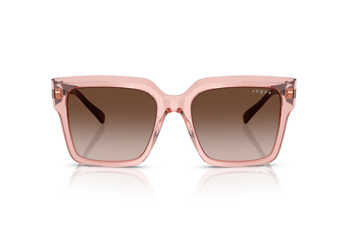 VOGUE - 286413 ROSA SCURO TRASPARENTE | OCCHIALE DA SOLE DONNA - VO 5553S TAGLIA 54