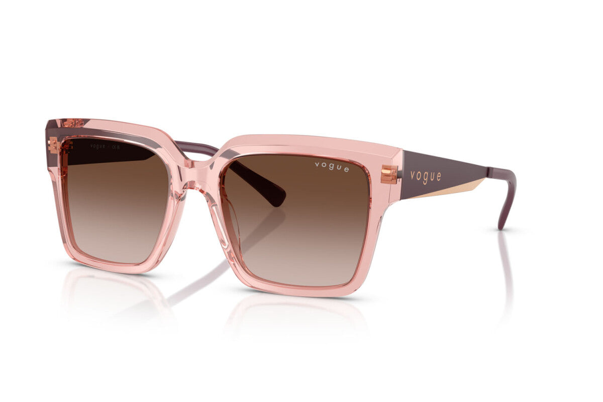 VOGUE - 286413 ROSA SCURO TRASPARENTE | OCCHIALE DA SOLE DONNA - VO 5553S TAGLIA 54