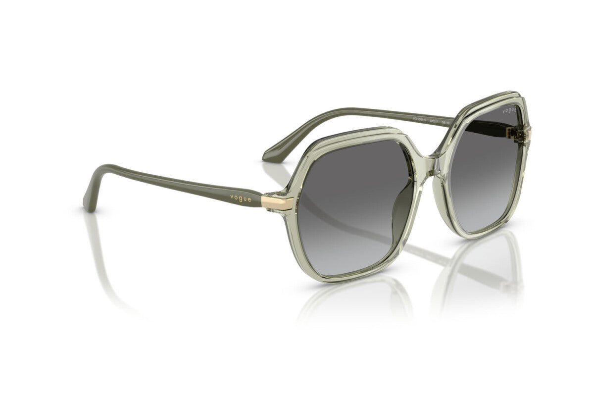 VOGUE - 302211 VERDE TRASPARENTE | OCCHIALE DA SOLE DONNA - VO 5561S TAGLIA 56