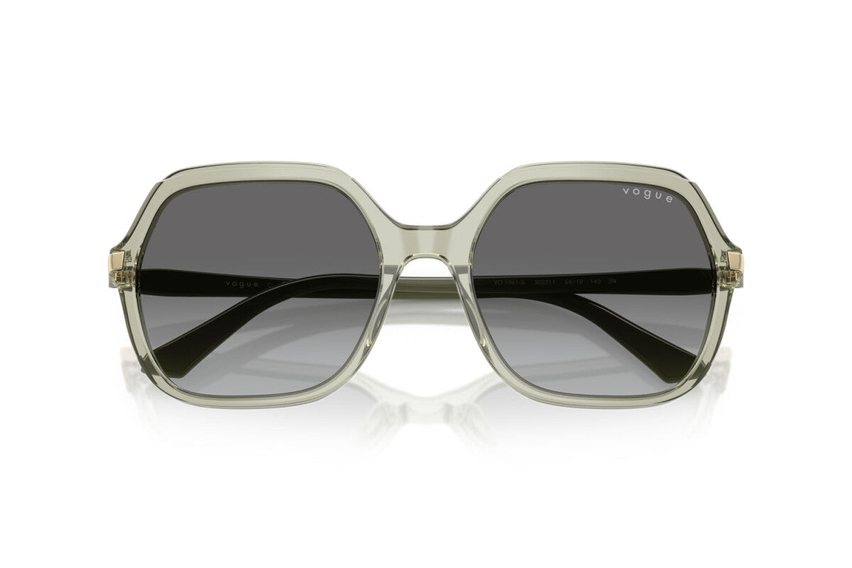VOGUE - 302211 VERDE TRASPARENTE | OCCHIALE DA SOLE DONNA - VO 5561S TAGLIA 56