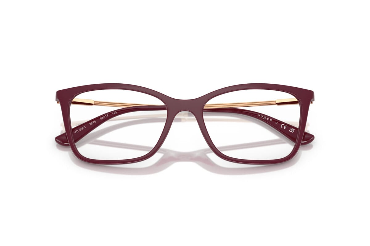 VOGUE - 2875 CILIEGIA PIENA | OCCHIALE DA VISTA DONNA - VO 5563 TAGLIA 51