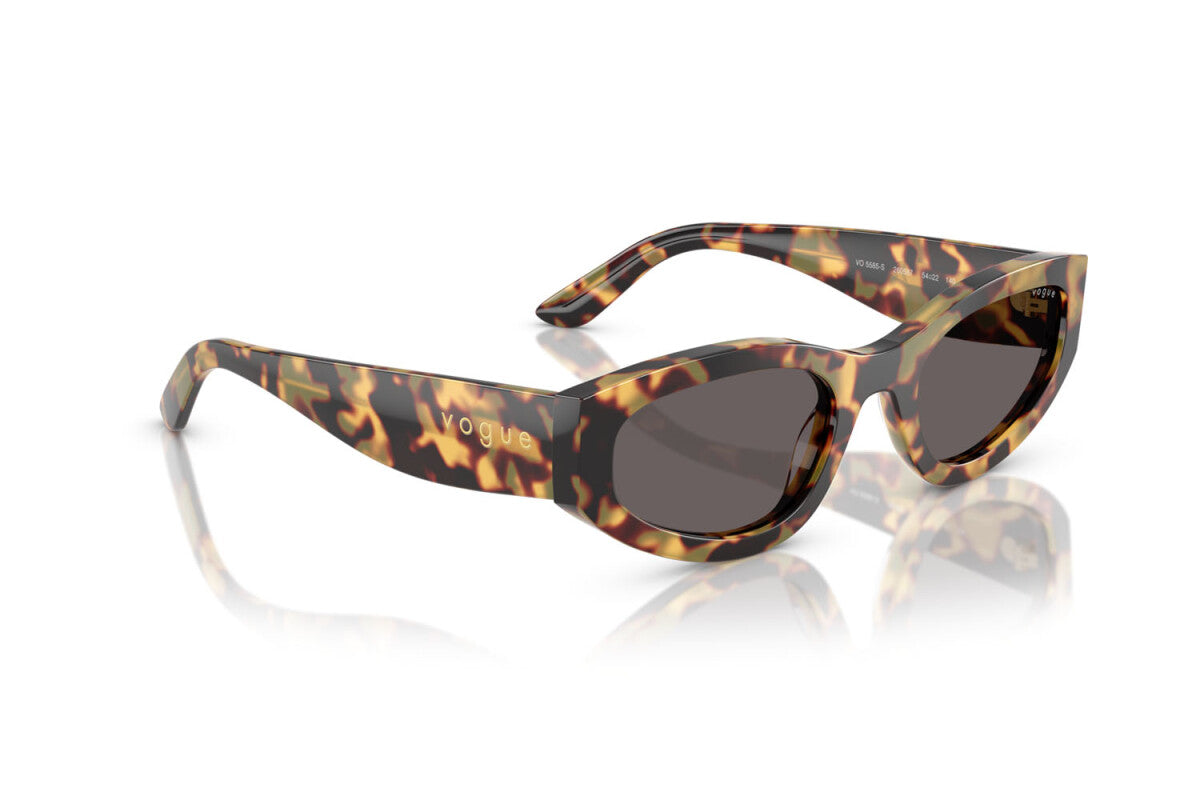 VOGUE - 260587 TARTARUGA GIALLA | OCCHIALE DA SOLE DONNA - VO 5585S TAGLIA 54
