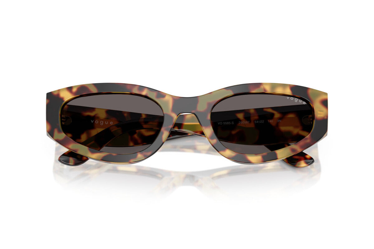 VOGUE - 260587 TARTARUGA GIALLA | OCCHIALE DA SOLE DONNA - VO 5585S TAGLIA 54
