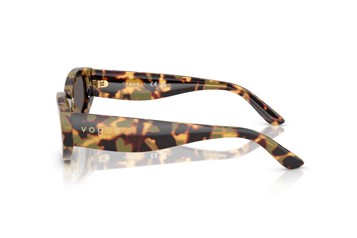 VOGUE - 260587 TARTARUGA GIALLA | OCCHIALE DA SOLE DONNA - VO 5585S TAGLIA 54
