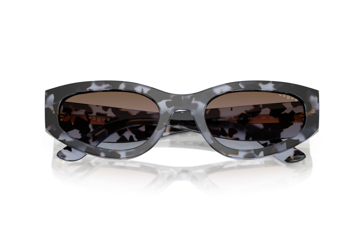 VOGUE - 314748 TARTARUGA BLU | OCCHIALE DA SOLE DONNA - VO 5585S TAGLIA 54
