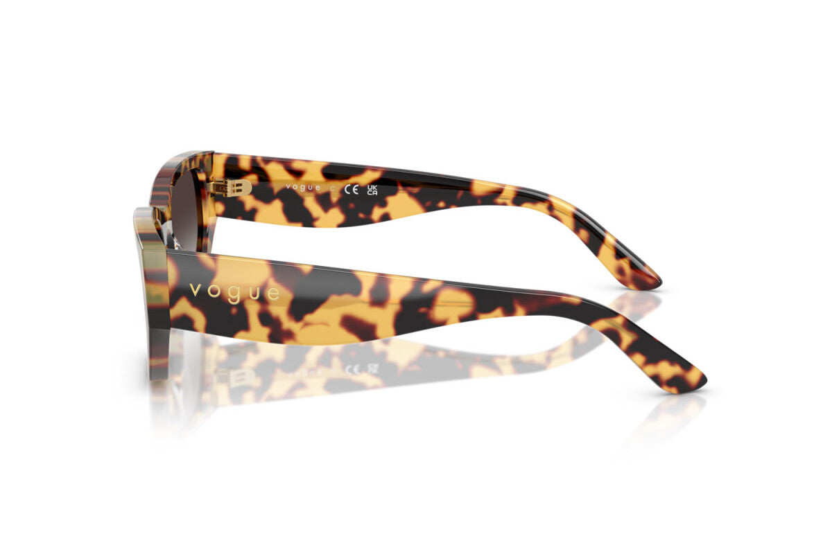 VOGUE - 260587 TARTARUGA GIALLA | OCCHIALE DA SOLE DONNA - VO 5585S TAGLIA 53