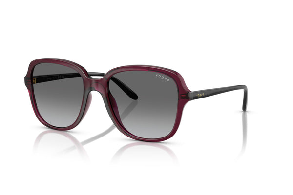 VOGUE - 298911 CILIEGIA TRASPARENTE | OCCHIALE DA SOLE DONNA - VO 5601S TAGLIA 53