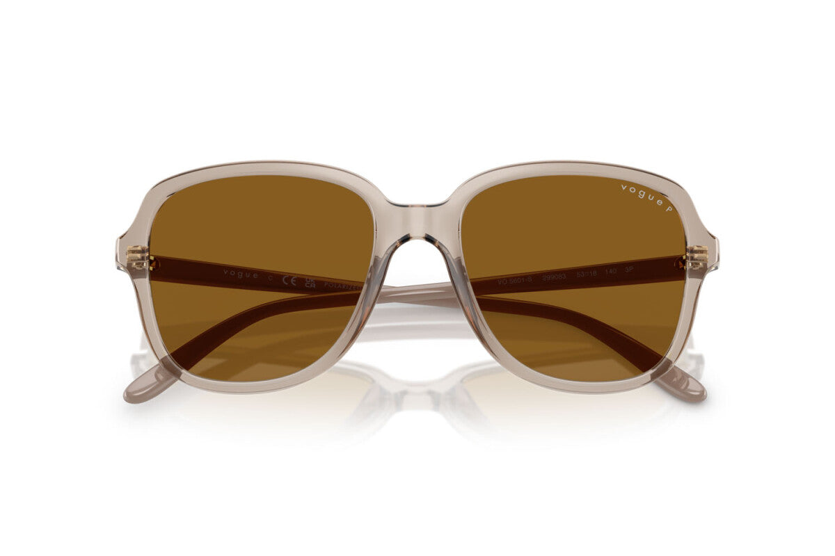 VOGUE - 299083 CARAMELLO TRASPARENTE | OCCHIALE DA SOLE DONNA - VO 5601S TAGLIA 53